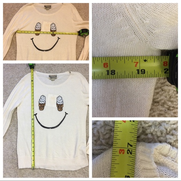 NWT! Wildfox White Label Soft Serve Sequin Sweater - Picture 5 of 6